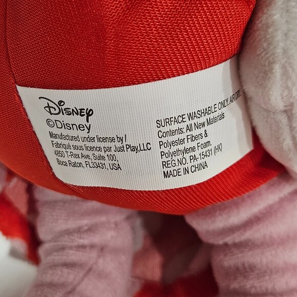 Disney Minnie Mouse Valentine Plush Pink Heart Dress 19” Stuffed Toy NWT - Picture 5 of 6